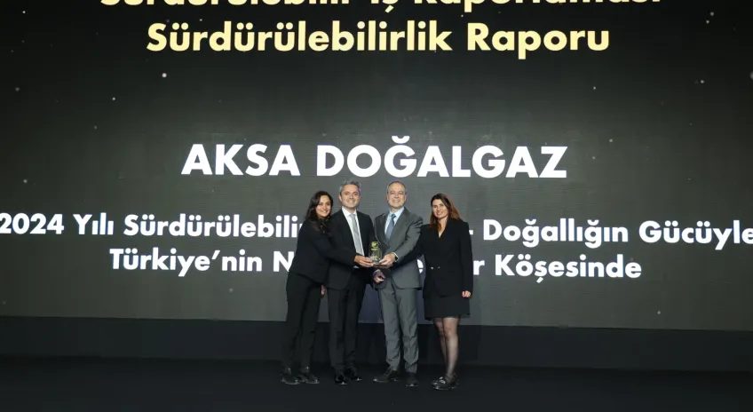 Aksa Doğalgaz’ın Sürdürülebilirlik Raporu’na Ödül 