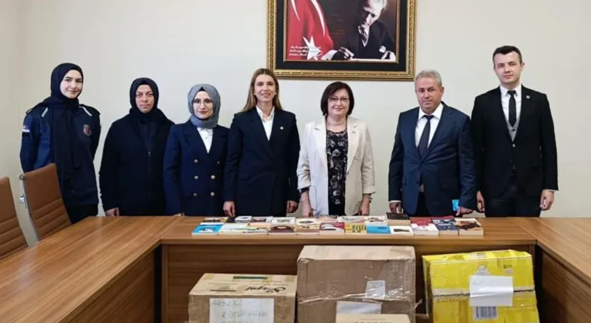 Akseki cezaevi kütüphanesine kitap desteği