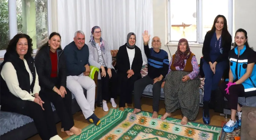 Aksu’da evde sağlığa destek ziyareti
