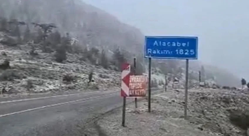Alacabel’e ekim ayının ilk karı yağdı