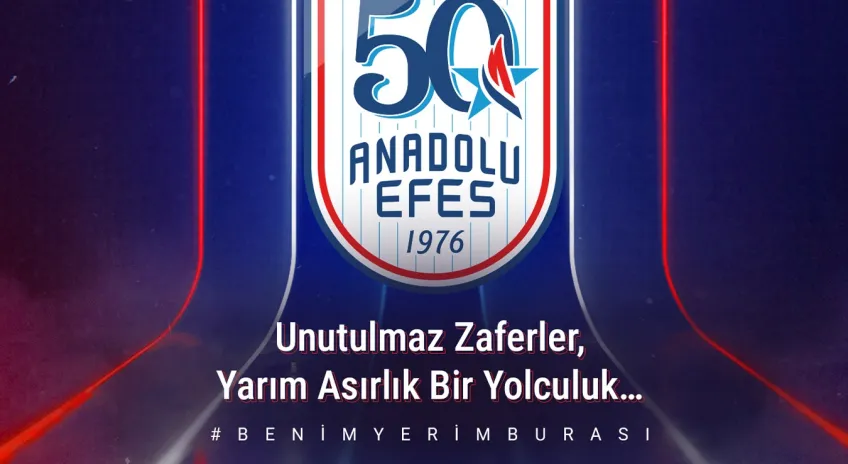 Anadolu Efes Spor Kulübü, 50. Sezonuna 50. Yıl Logosu ile Başlıyor