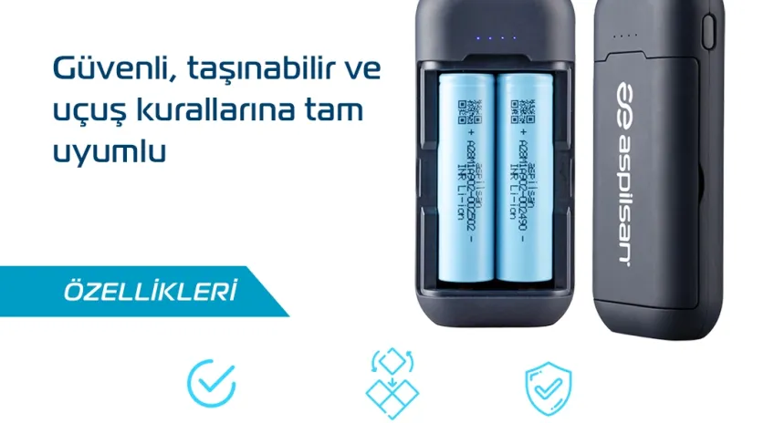 ASPİLSAN Enerji’den Uçuşlara Uyumlu Powerbank Çözümü