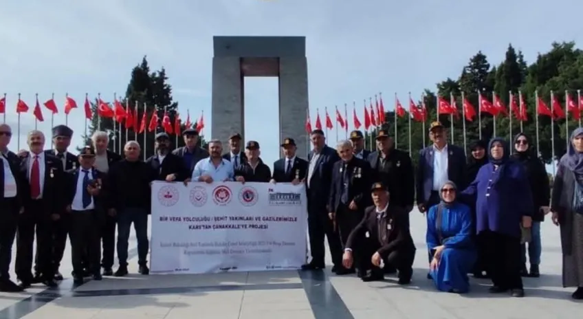 Bir Vefa Yolculuğu: Şehit yakınları ve gazilerden Kars’tan Çanakkale’ye anlamlı ziyaret