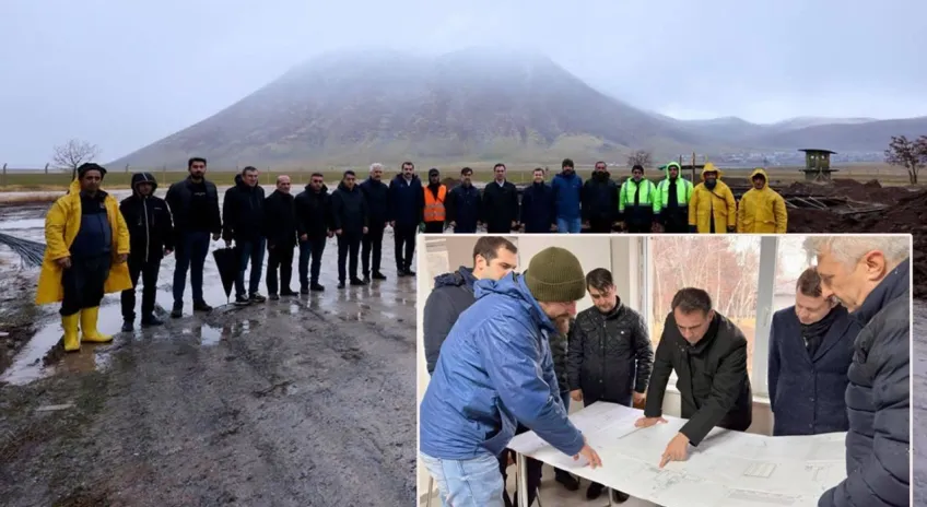 Bitlis’te yeni asfalt tesisi için saha incelemesi