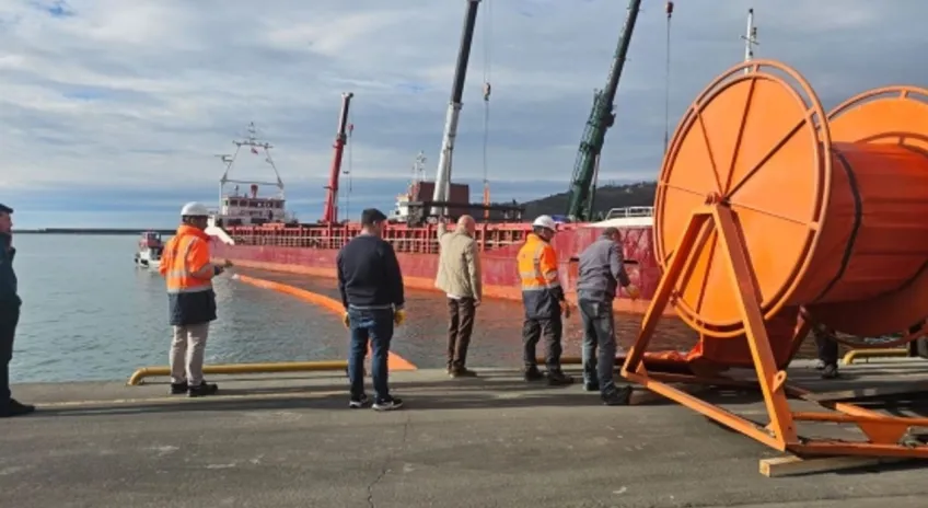 Bozhane Limanı’nda deniz kirliliği tatbikatı yapıldı