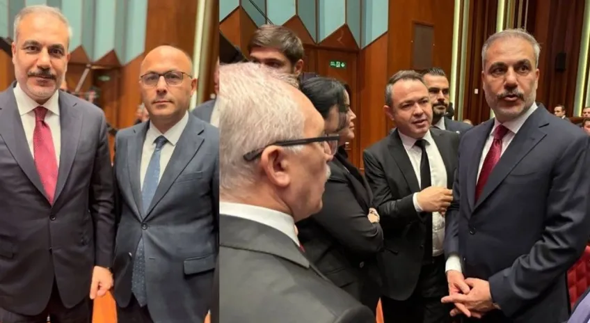 Dışişleri Bakanı Fidan gazetecilere bir araya geldi