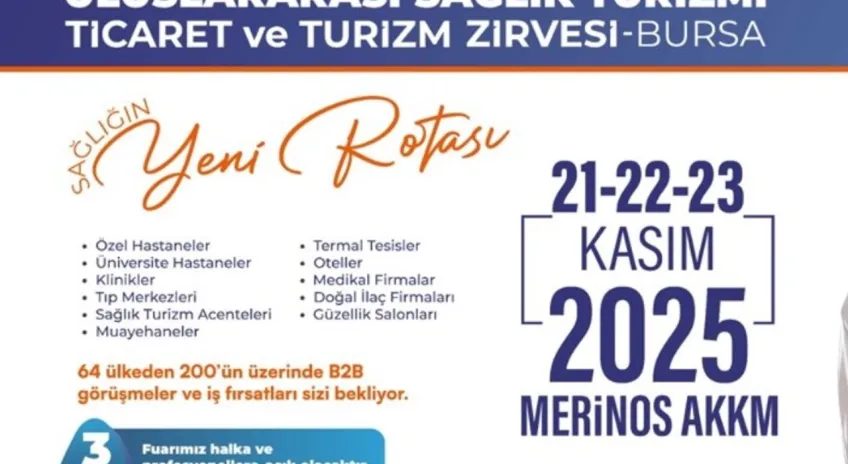 Dünyanın Gözü Bursa’da: Sağlık Turizminde Küresel Zirve için geri sayım başladı!