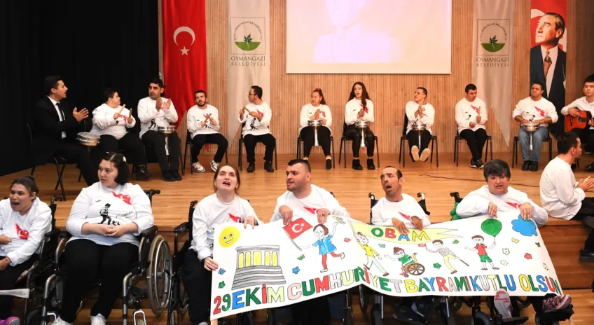 Engelli Bireyler Osmangazi’de Cumhuriyet Bayramını Kutladı