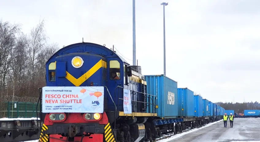 FESCO Çin'den St. Petersburg'a İlk Doğrudan Tren Seferini Başlattı