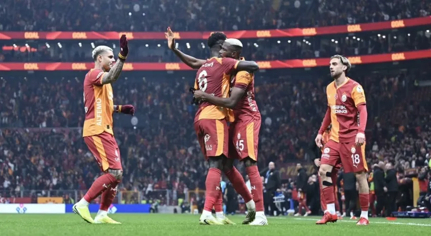 Galatasaray, Samsunspor’u 3-2 mağlup ederek liderliğini sürdürdü
