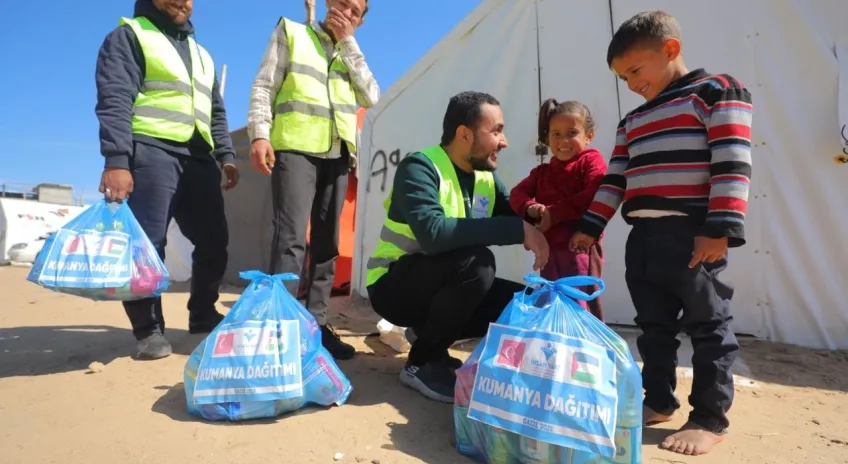 İnsan Vakfı Gazze’de yardımlarını sürdürüyor