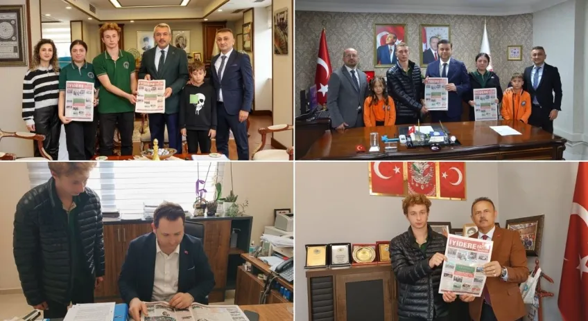 İyidere’de eğitim yılı özel gazeteyle ölümsüzleştirildi