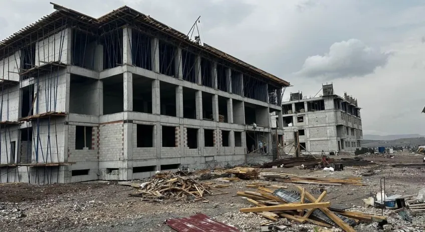 Kars'ta 20 derslikli GAMP Lisesi ve  4 adet atölye inşaatı devam ediyor