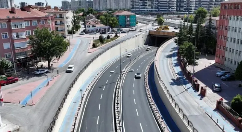 Konya’da Azerbaycan Alt Geçidi’nde Asfalt Çalışması Tamamlandı