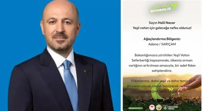 Nacar’dan ‘Yeşil Vatana’ destek