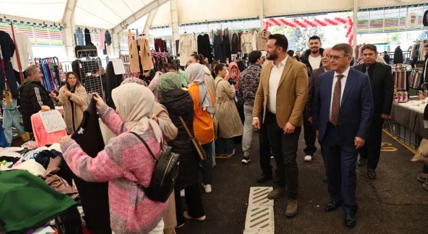 Nilüfer’in 7’nci Giyim Pazarı Açıldı