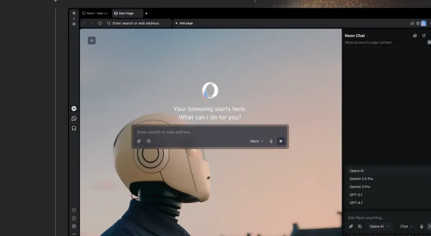 Opera, Deneysel Yapay Zekâ Destekli Tarayıcısı Opera Neon’u Genel Kullanıma Açtı