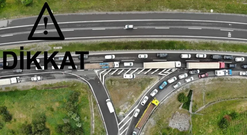 Otoyol çalışması nedeniyle Karabük- Gerede yolu trafiğe kapatıldı