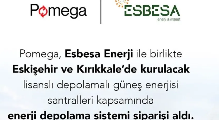 Pomega’dan Enerji Depolama Projesi