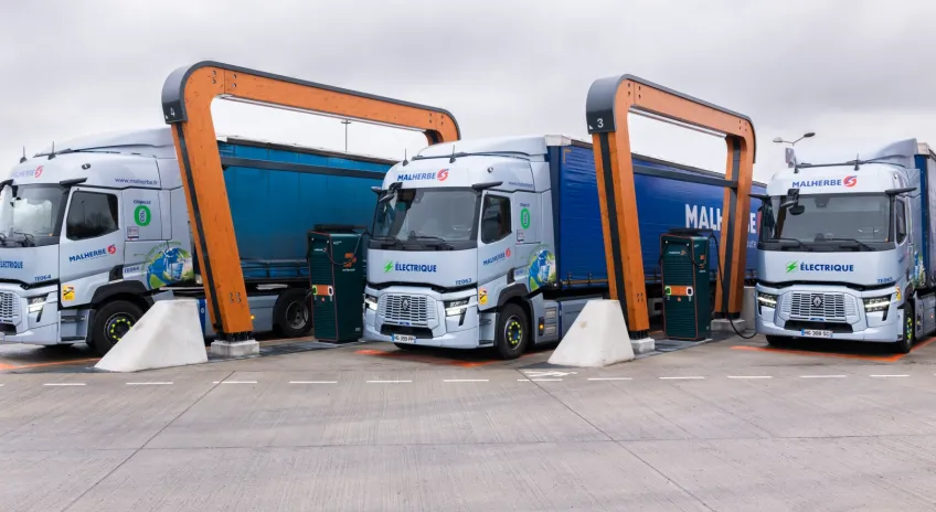 Renault Trucks, Malherbe ile iş birliği yaparak Blainville - Bourg-en-Bresse - Lyon lojistik koridorunu elektriklendiriyor