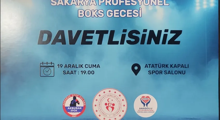 Sakarya’da ‘Profesyonel Boks Gecesi’ etkinliği