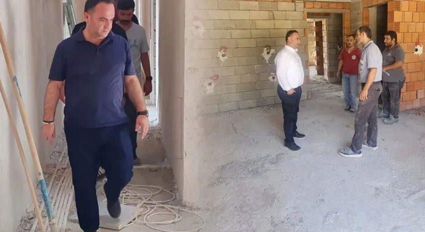 Sütçüler’de KYK yurdu inşaatında sona yaklaşıldı