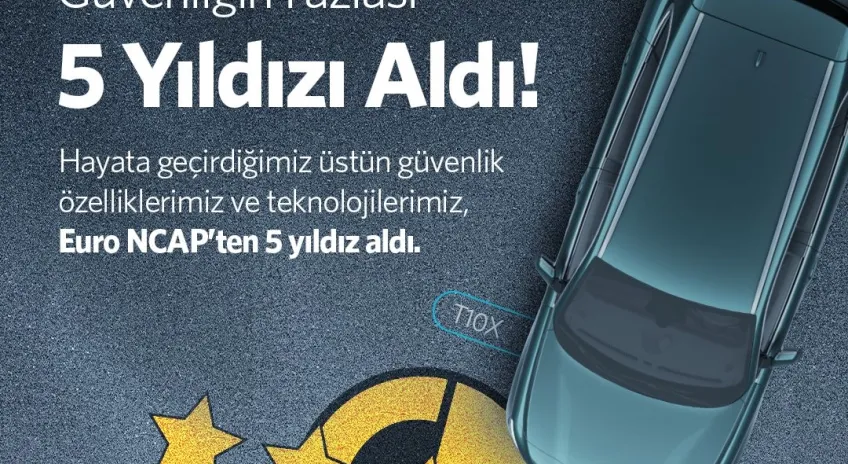 TOGG'dan Güvenlikte Zirve: T10X ve T10F Modelleri Euro NCAP Testinden 5 Yıldız Aldı!