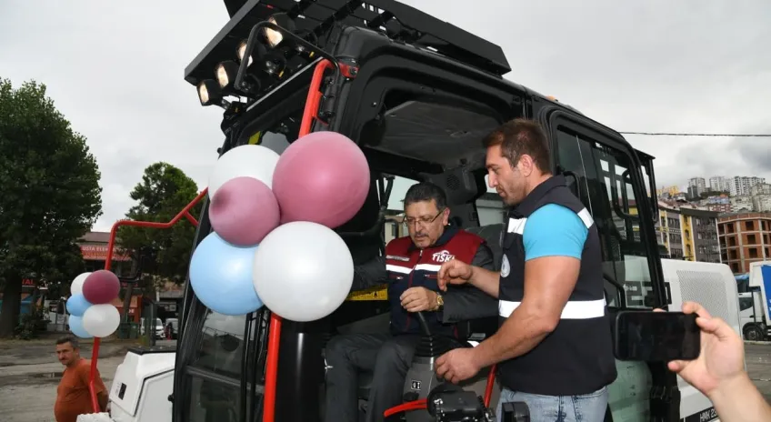 Trabzon TİSKİ 19 iş makinesini araç filosuna kattı