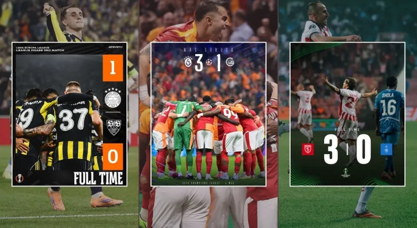 Türk futbolu Avrupa’da fırtına gibi esiyor: Son 6 maçta 6 galibiyet!